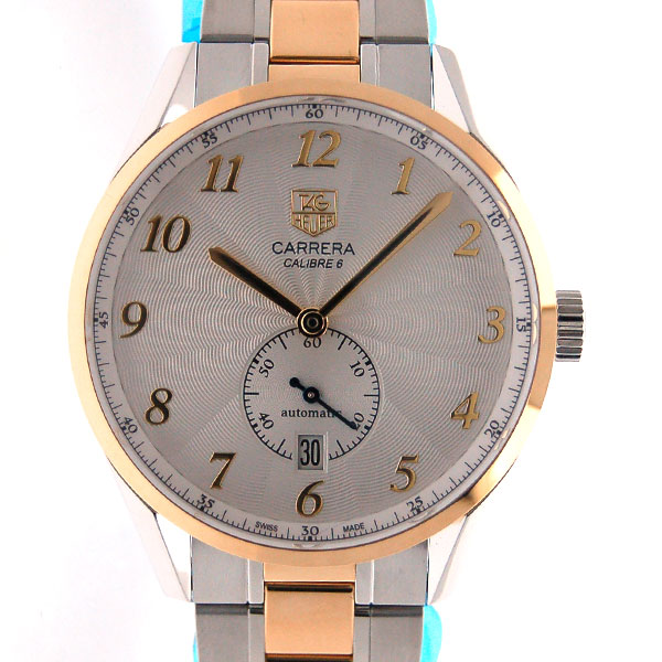 タグホイヤー　TAG HEUER　カレラ　ヘリテージ　キャリバー6　WAS2150.BD0733　コンビ　39mm　シルバー　自動巻　新品