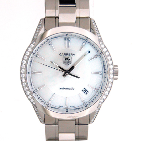 タグホイヤー　TAG HEUER　カレラ　キャリバー5　WV2212.BA0798　ホワイトシェル　ダイヤ　36mm　新品