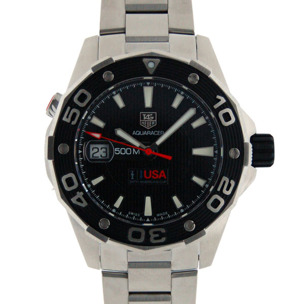 タグホイヤー　TAG HEUER　アクアレーサー　アメリカズカップ記念　USA　WAJ2118.BA0870　ブラック　新品