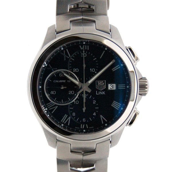 タグホイヤー　TAG HEUER　リンククロノ　LINK　タキメータークロノ　CAT2012.BA0952　43mm　黒ローマ　新品