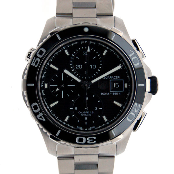 タグホイヤー　TAG HEUER　アクアレーサークロノ　CAK2110.BA0833　SS　43mm　ブラック　新品