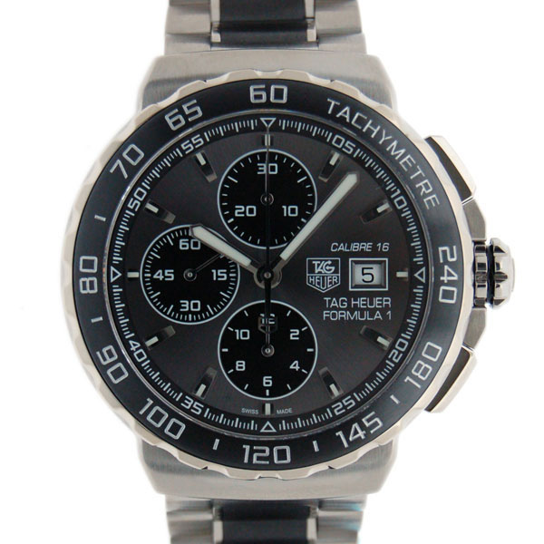 タグホイヤー　TAG HEUER　フォーミュラ1　クロノグラフ　CAU2010.BA0873　グレー　SS/CE　44mm　新品