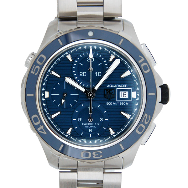 タグホイヤー　TAG HEUER　アクアレーサークロノ　CAK2112.BA0833　SS　43mm　ブルー　新品
