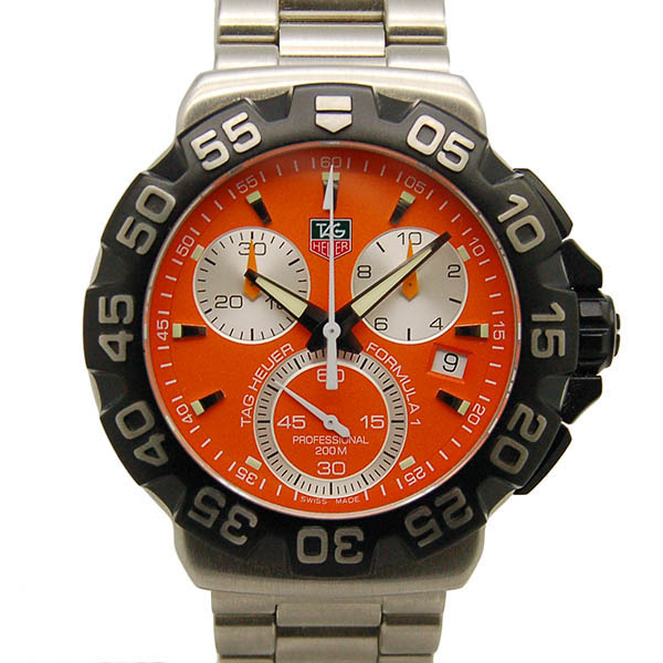タグホイヤー　TAG HEUER　フォーミュラ1　クロノグラフ　CAH1113.BA0850　クォーツ　オレンジ　新品