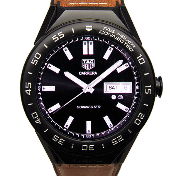 タグホイヤー　TAG HEUER　コネクテッド モジュラー45　　SBF8A8013.82FT6110　45mm　チタン　革ベルト　新品