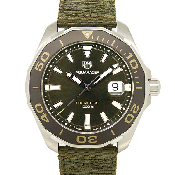 タグホイヤー　TAG HEUER　アクアレーサー 300M　WAY101E.FC8222　43mm　SS　クォーツ　カーキ　新品