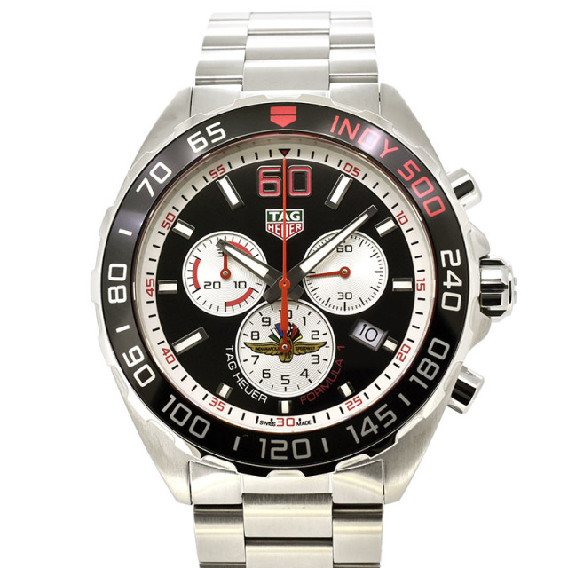 タグホイヤー　TAG HEUER　フォーミュラ1 クロノグラフ インディ500　CAZ101V.BA0842　クォーツ　ブラック　43mm　新品