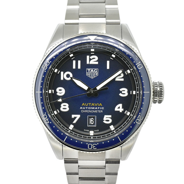 タグホイヤー　TAG HEUER　オータヴィア キャリバー5　WBE5116.EB0173　42mm　ブルー　新品
