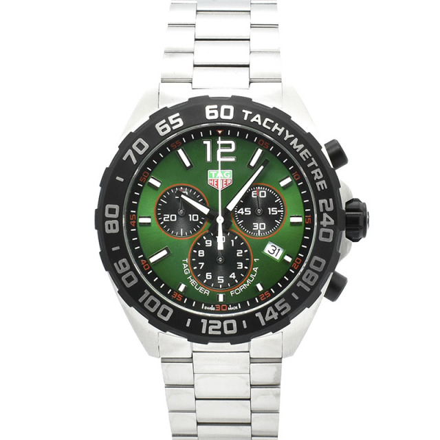 タグホイヤー　TAG HEUER　フォーミュラ1 クロノグラフ　CAZ101AP.BA0842　クォーツ　グリーン　43mm　新品