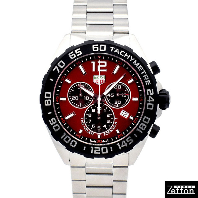 タグホイヤー　TAG HEUER　フォーミュラ1 クロノグラフ　CAZ101AN.BA0842　クォーツ　レッド　43mm　新品