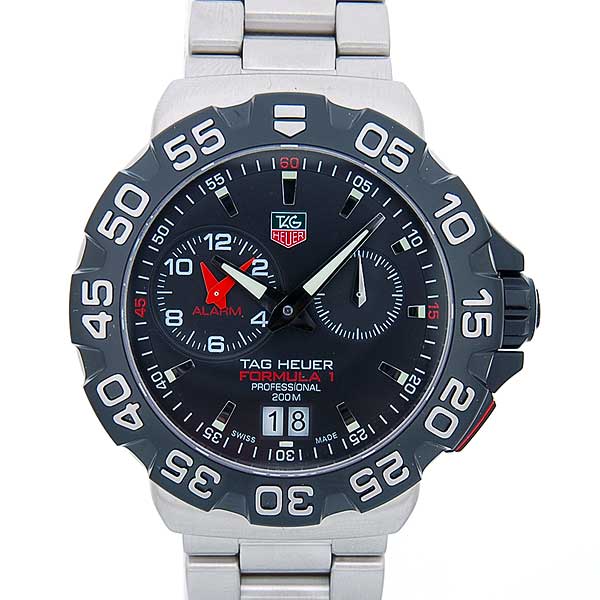 タグホイヤー　TAG HEUER　フォーミュラー1　2タイムゾーン　アラーム　クォーツ　WAH111Ａ　ブラック