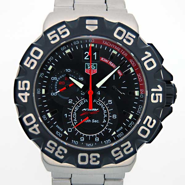 タグホイヤー　TAG HEUER　フォーミュラ1　グランデイト　キミライコネン　ブラック　世界10000本限定　44mm