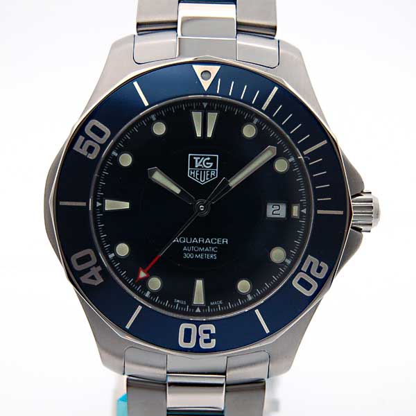タグホイヤー　TAG HEUER　アクアレーサー2000　WAB2011 自動巻き　ブルー　300m防水