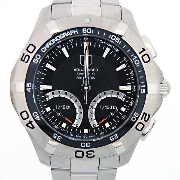 タグホイヤー　TAG HEUER　アクアレーサーレガッタ　キャリバーS　CAF7010.BA0815　クォーツ　ブラック　300m防水