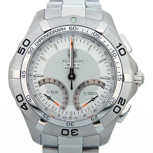 タグホイヤー　TAG HEUER　アクアレーサーレガッタ　キャリバーS　CAF7011.BA0815　クォーツ　シルバー　300m防水