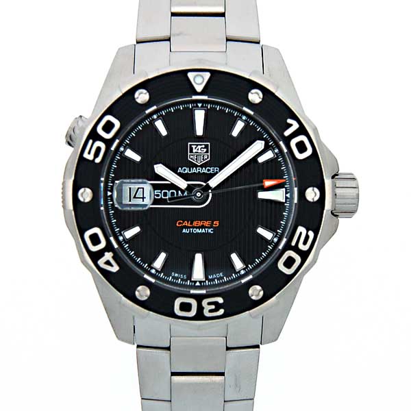 タグホイヤー　TAG HEUER　アクアレーサー　キャリバー5　WAJ2110.BA0870　自動巻　SS　ブラック　500m防水　新品