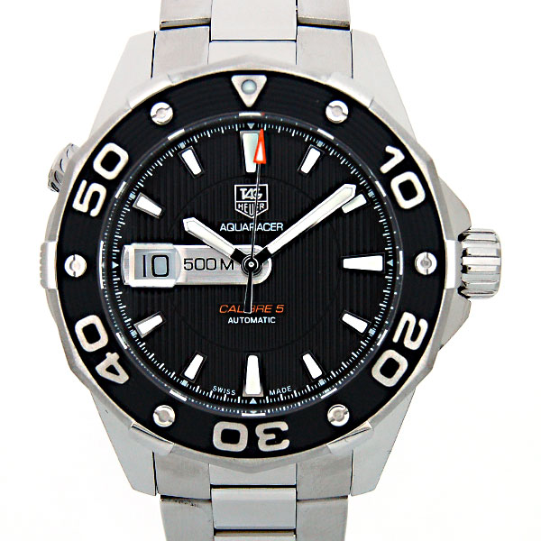 タグホイヤー　TAG HEUER　アクアレーサー　キャリバー5　WAJ2114.BA0871　自動巻　SS　ブラック　500m防水　新品