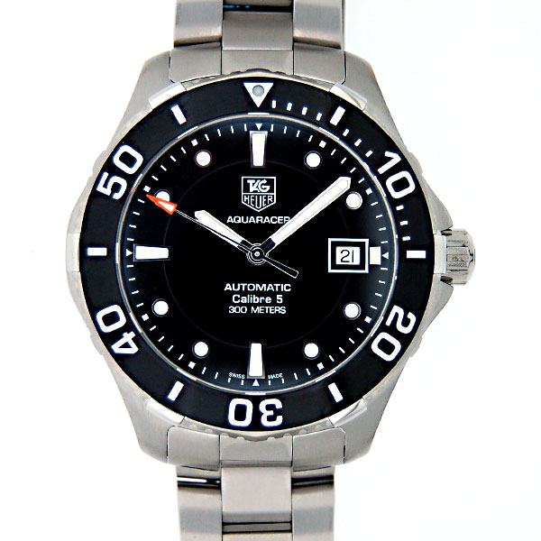 タグホイヤー　TAG HEUER　アクアレーサーオート　キャリバー5　WAN2110.BA0822　自動巻　ブラック　SS　新品
