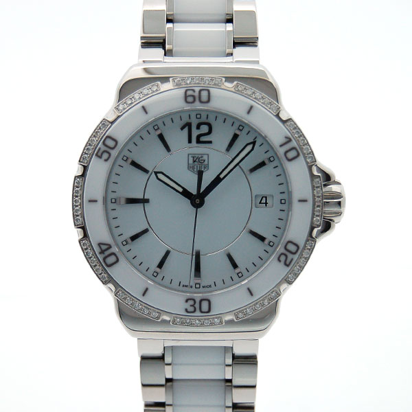 タグホイヤー　TAG HEUER　フォーミュラワン　WAH1213.BA0861　レディース　37mm　クォーツ　セラミック　ホワイト　ベゼルダイヤ　新品