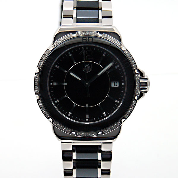 タグホイヤー　TAG HEUER　フォーミュラワン　WAH1212.BA0859　レディース　37mm　クォーツ　セラミック　ブラック　ベゼルダイヤ　新品