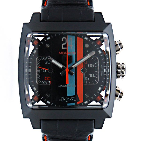 タグホイヤー　TAG HEUER　モナコ24　キャリバー36　クロノグラフ　CAL5110.FC6265　PVD　40,5mm　新品