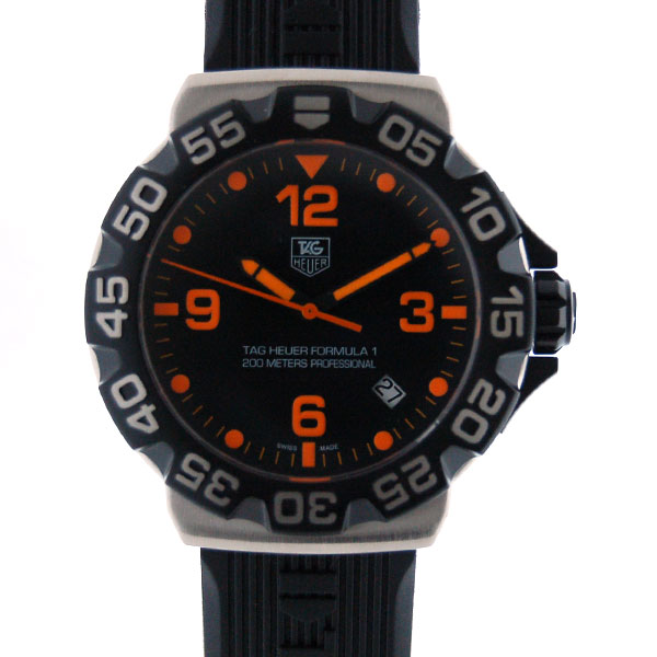 タグホイヤー　TAG HEUER　フォーミュラ1　WAH1116.FT6024　ブラック　ラバー　200m防水　クォーツ　新品