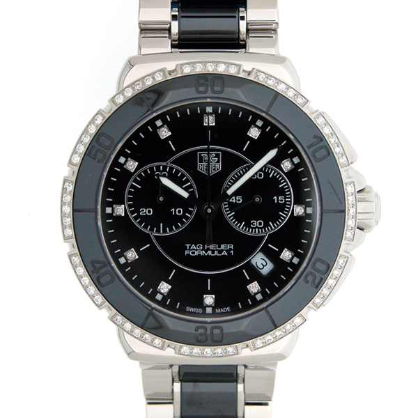 タグホイヤー　TAG HEUER　フォーミュラワン　CAH1212.BA0862　41mm　クォーツ　セラミック　クロノグラフ　ベゼルダイヤ　新品
