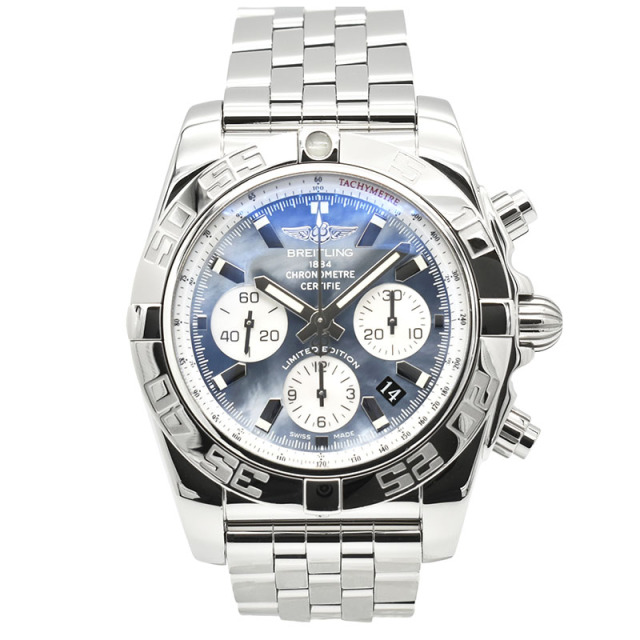 ブライトリング　BREITLING　クロノマット44　A011BWJPA　ブラック×ホワイトシェル　SS　44mm　日本400本限定　USED　中古