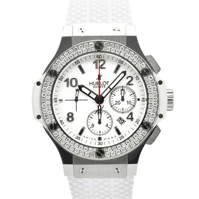 ウブロ　HUBLOT　ビッグバン スチール ホワイト ダイヤモンド　301.SE.230.RW.114　44mm　USED　中古