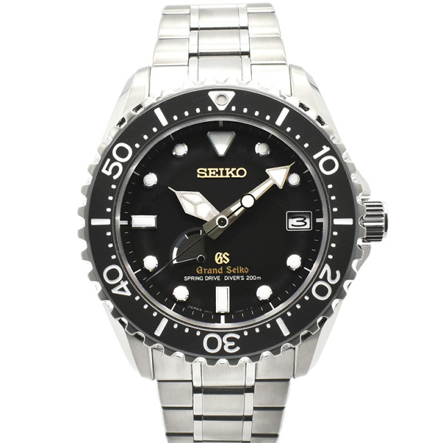 セイコー　SEIKO　グランドセイコー スプリングドライブ ダイバーズ　SBGA031　ブラック　44.2mm　マスターショップ限定　USED　中古