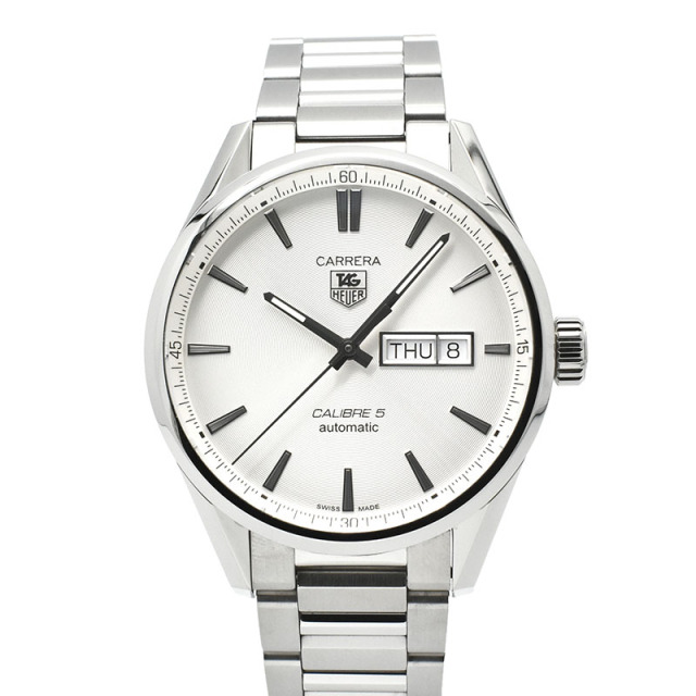タグホイヤー　TAG HEUER　カレラ デイデイト キャリバー5　WAR201B.BA0723　41mm　SS　シルバー　USED　中古