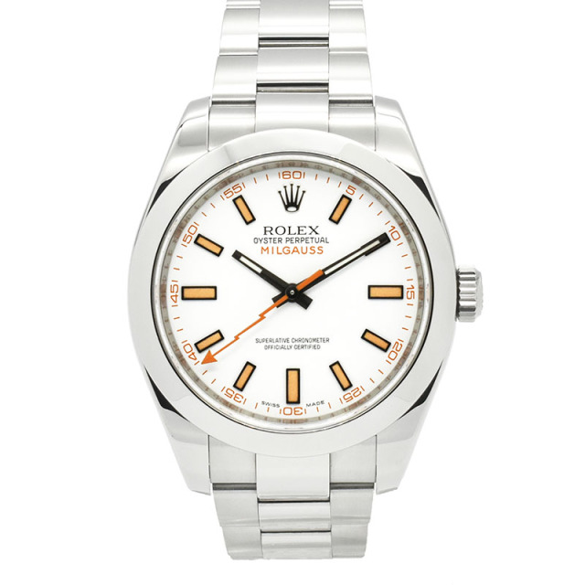 ロレックス　ROLEX　ミルガウス　116400　ホワイト　V番　生産終了　USED　中古