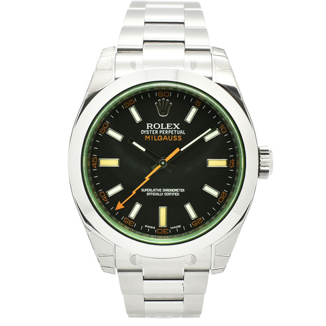 ロレックス　ROLEX　ミルガウス　116400GV　グリーンガラス　ブラック　ランダム番　未使用品