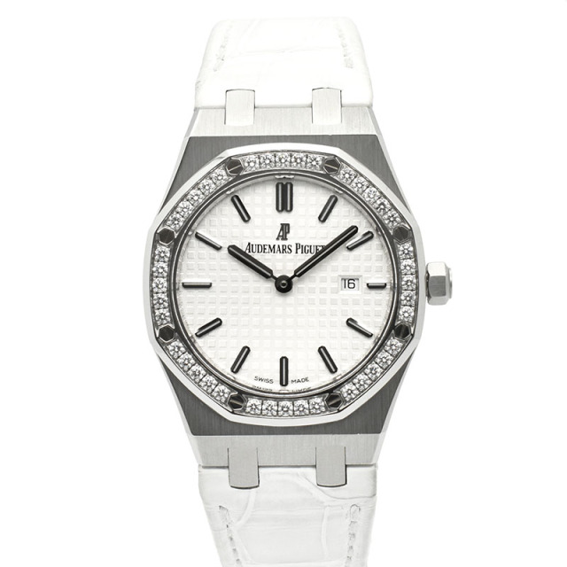 オーデマ・ピゲ　AUDEMARS PIGUET　ロイヤルオーク ベゼルダイヤ　67651ST.ZZ.D011CR.01　33mm　クォーツ　USED　中古