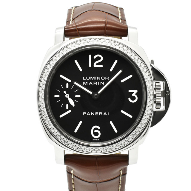 パネライ　PANERAI　ルミノールマリーナ ダイヤベゼル　PAM00031　44mm　世界40本限定　F番　手巻き　USED　中古