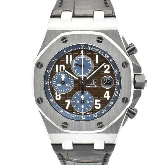 オーデマ・ピゲ　AUDEMARS PIGUET　ロイヤルオーク オフショアクロノグラフ　26470ST.OO.A099CR.01　42mm　ブラウン/ブルー　USED　中古