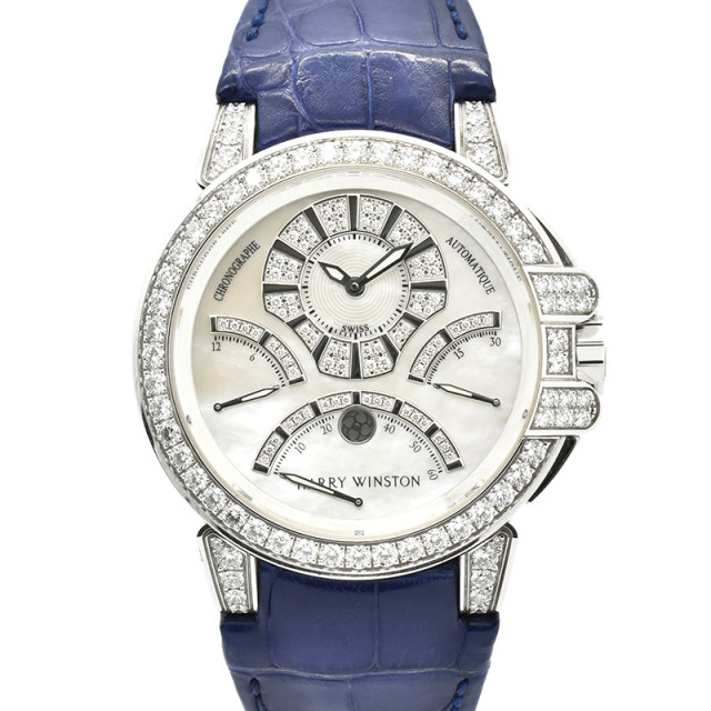 ハリーウィンストン　HARRY WINSTON　オーシャン トリレトログラード クロノグラフ ケースダイヤモンド　OCEACT44WW002　44mm　18KWG　USED　中古