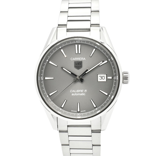タグホイヤー　TAG HEUER　カレラ キャリバー5　WAR211C.BA0782　SS　グレー　39mm　USED　中古