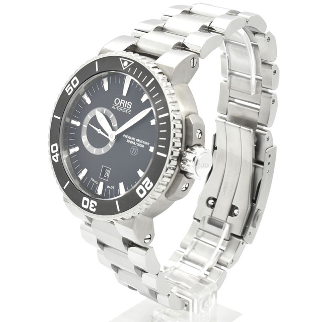 オリス ORIS アクイス チタン スモールセコンド デイト 743 7664 7154 M 46mm USED 中古