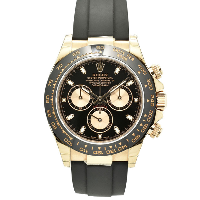 ロレックス　ROLEX　デイトナ　Ref.116515LN　18KERG　ブラック/ピンク　オイスターフレックス　未使用品
