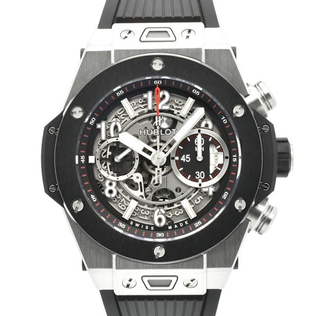 ウブロ　HUBLOT　ビッグバン ウニコ チタニウム セラミック　411.NM.1170.RX　45mm　USED　中古