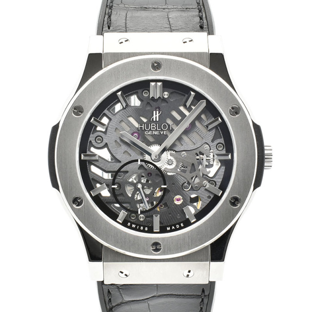 ウブロ　HUBLOT　クラシックフュージョン クラシコ ウルトラシン スケルトン　515.NX.0170.LR　45mm　USED　中古
