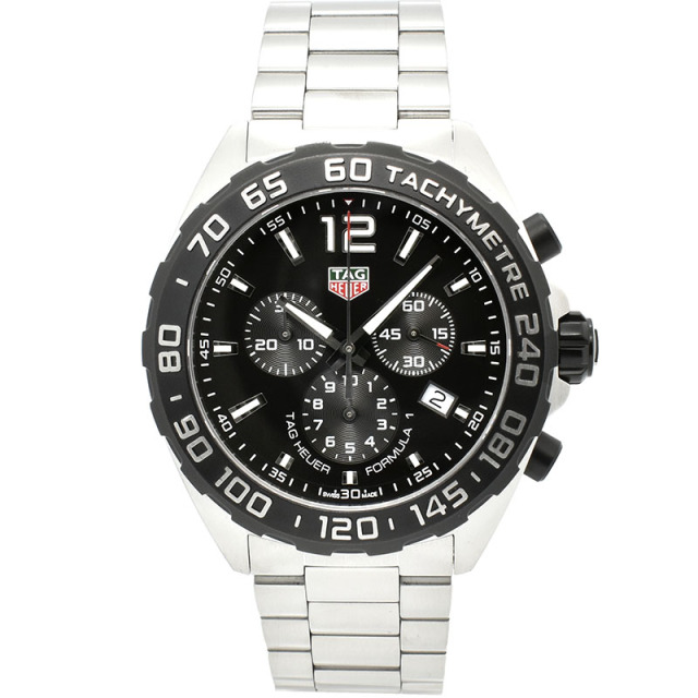 タグホイヤー　TAG HEUER　フォーミュラ1 クロノグラフ　CAZ1010.BA0842　クォーツ　ブラック　43mm　USED　中古