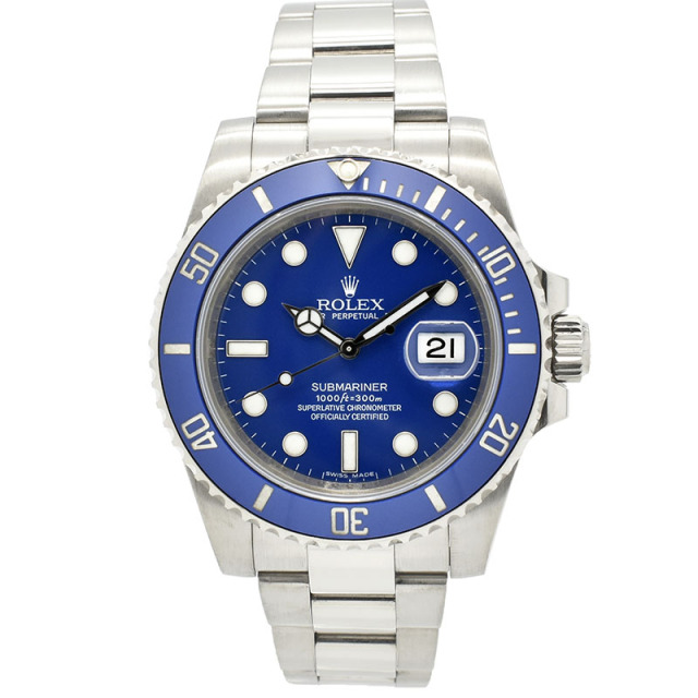 ロレックス　ROLEX　サブマリーナデイト　116619LB　18KWG　ブルー　40mm　V番　USED　中古