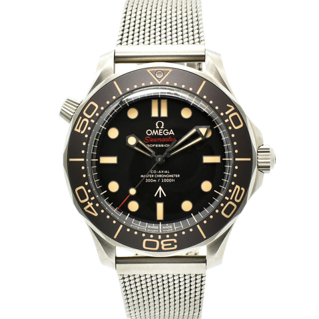 オメガ　OMEGA　シーマスター ダイバー 300m コーアクシャル マスタークロノメーター 007エディション　210.90.42.20.01.001　ブラウン　42mm　USED　中古