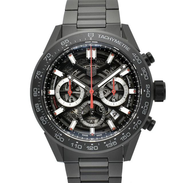 タグホイヤー　TAG HEUER　カレラ キャリバーホイヤー02 クロノグラフ　CBG2A90.BH0653　セラミック　45mm　USED　中古