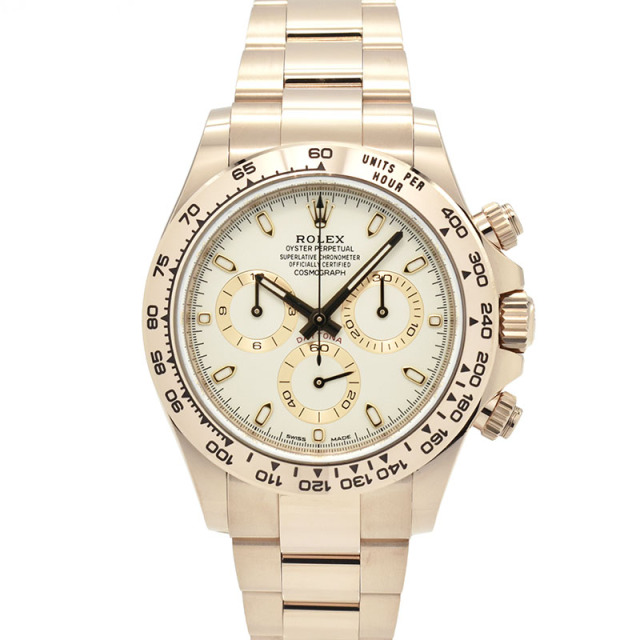 ロレックス　ROLEX　デイトナ　Ref.116505　エバーローズゴールド　アイボリー　ランダム番　40mm　USED　中古