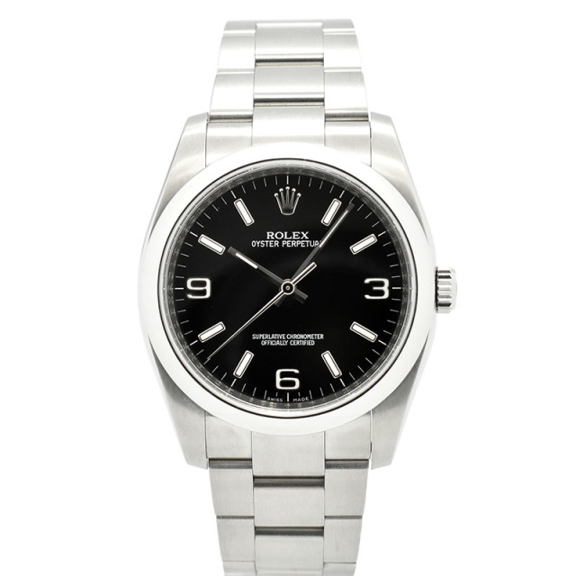 ロレックス　ROLEX　オイスターパーペチュアル　116000　ブラック369　36mm　SS　日本限定　M番　USED　中古