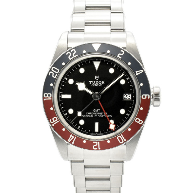 チューダー(チュードル)　TUDOR　ヘリテージ ブラックベイ GMT 青赤ベゼル　79830RB　41mm　ブラック　USED　中古