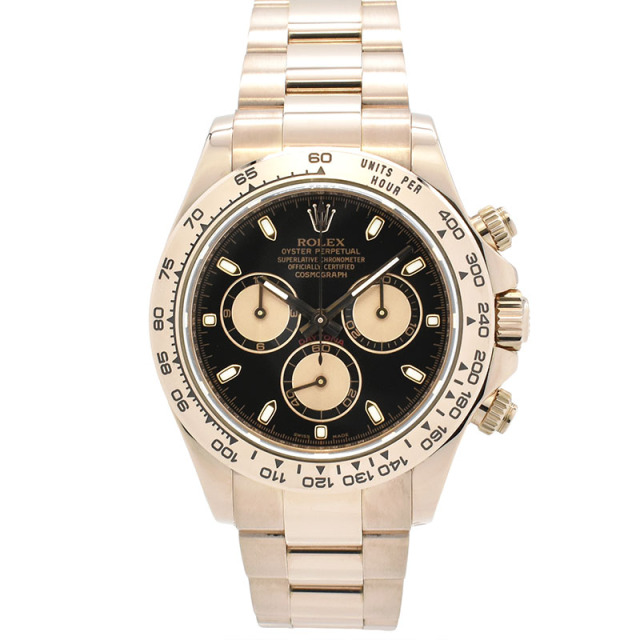 ロレックス　ROLEX　デイトナ　Ref.116505　エバーローズゴールド　ブラック/ピンク　M番　40mm　USED　中古